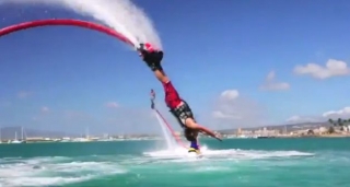  Entering head first with the FlyBoard 
